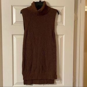 Ann Taylor L Sleeveless Sweater Dress Tunic